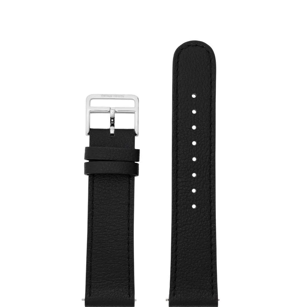 Black Calfskin Leather Strap